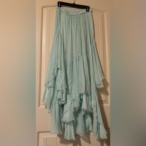 NWOT Free People Sea green skirt size med